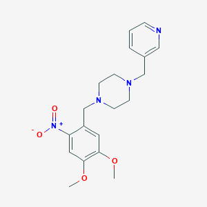 1-(4,5-Dimethoxy-2-nitrobenzyl)-4-(pyridin-3-ylmethyl)piperazine