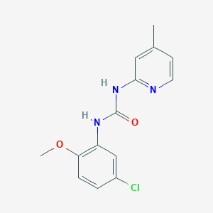 molecular formula C14H14ClN3O2 B4423934 N-(5-CHLORO-2-METHOXYPHENYL)-N'-(4-METHYL-2-PYRIDYL)UREA 