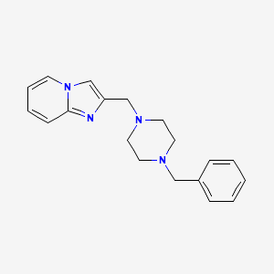 molecular formula C19H22N4 B4423937 2-[(4-Benzylpiperazin-1-yl)methyl]imidazo[1,2-a]pyridine 