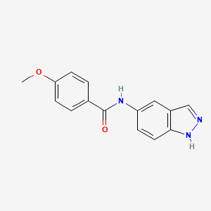 molecular formula C15H13N3O2 B4423954 N-(1H-indazol-5-yl)-4-methoxybenzamide CAS No. 710329-45-6