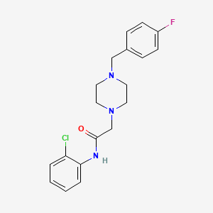 molecular formula C19H21ClFN3O B4423965 N-(2-CHLOROPHENYL)-2-[4-(4-FLUOROBENZYL)PIPERAZINO]ACETAMIDE 
