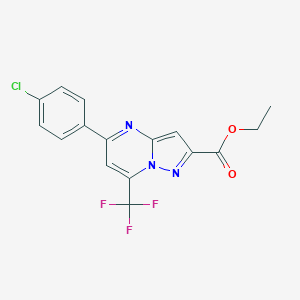 Ethyl 5-(4-chlorophenyl)-7-(trifluoromethyl)pyrazolo[1,5-a]pyrimidine-2-carboxylate