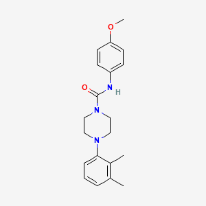 molecular formula C20H25N3O2 B4424006 4-(2,3-dimethylphenyl)-N-(4-methoxyphenyl)piperazine-1-carboxamide 