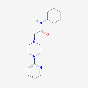 molecular formula C17H26N4O B4424013 N-cyclohexyl-2-[4-(pyridin-2-yl)piperazin-1-yl]acetamide 