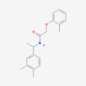 molecular formula C19H23NO2 B4424029 N-[1-(3,4-dimethylphenyl)ethyl]-2-(2-methylphenoxy)acetamide 