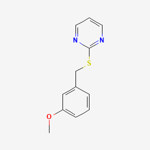 molecular formula C12H12N2OS B4424036 2-[(3-Methoxyphenyl)methylsulfanyl]pyrimidine CAS No. 646511-05-9