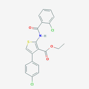 Ethyl 2-[(2-chlorobenzoyl)amino]-4-(4-chlorophenyl)-3-thiophenecarboxylate