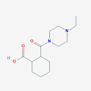 molecular formula C14H24N2O3 B4424098 2-[(4-ETHYLPIPERAZINO)CARBONYL]-1-CYCLOHEXANECARBOXYLIC ACID 