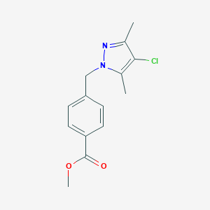 Methyl 4-[(4-chloro-3,5-dimethyl-1H-pyrazol-1-yl)methyl]benzoate