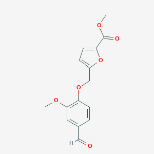molecular formula C15H14O6 B442412 Methyl 5-[(4-formyl-2-methoxyphenoxy)methyl]-2-furoate CAS No. 332165-50-1