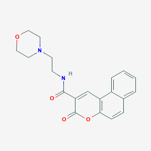 molecular formula C20H20N2O4 B4424120 N-[2-(4-morpholinyl)ethyl]-3-oxo-3H-benzo[f]chromene-2-carboxamide 