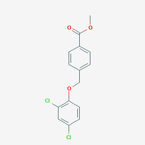 molecular formula C15H12Cl2O3 B442413 Methyl 4-[(2,4-dichlorophenoxy)methyl]benzoate CAS No. 406470-64-2
