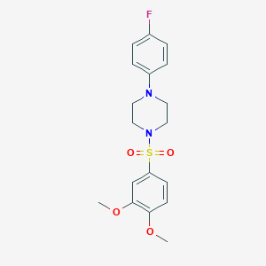 1-[(3,4-Dimethoxyphenyl)sulfonyl]-4-(4-fluorophenyl)piperazine