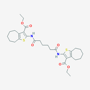 diethyl 2,2'-[(1,6-dioxohexane-1,6-diyl)diimino]bis(5,6,7,8-tetrahydro-4H-cyclohepta[b]thiophene-3-carboxylate)