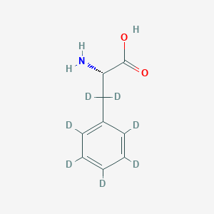 B044242 (2S)-2-Amino-3,3-dideuterio-3-(2,3,4,5,6-pentadeuteriophenyl)propanoic acid CAS No. 69113-60-6