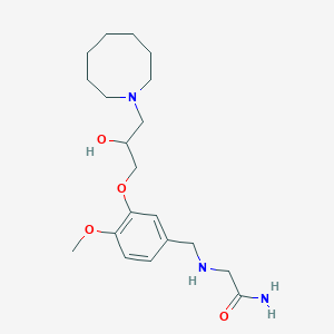 molecular formula C20H33N3O4 B4424222 N~2~-{3-[3-(1-azocanyl)-2-hydroxypropoxy]-4-methoxybenzyl}glycinamide 