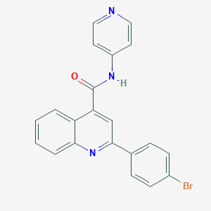 2-(4-bromophenyl)-N-(4-pyridinyl)-4-quinolinecarboxamide