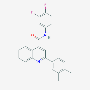 N-(3,4-difluorophenyl)-2-(3,4-dimethylphenyl)quinoline-4-carboxamide