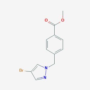 molecular formula C12H11BrN2O2 B442433 4-[(4-溴-1H-吡唑-1-基)甲基]苯甲酸甲酯 CAS No. 312310-09-1
