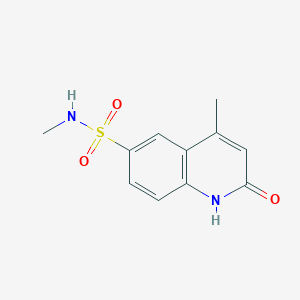 molecular formula C11H12N2O3S B4424353 N,4-dimethyl-2-oxo-1H-quinoline-6-sulfonamide 