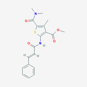 Methyl 2-(cinnamoylamino)-5-[(dimethylamino)carbonyl]-4-methyl-3-thiophenecarboxylate