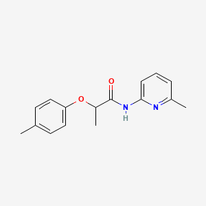 molecular formula C16H18N2O2 B4424547 2-(4-methylphenoxy)-N-(6-methylpyridin-2-yl)propanamide 