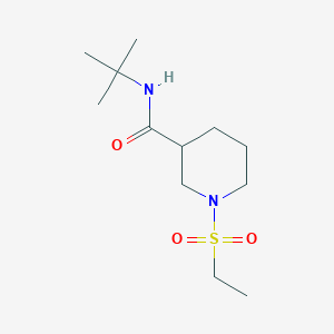 molecular formula C12H24N2O3S B4424562 N-(tert-butyl)-1-(ethylsulfonyl)-3-piperidinecarboxamide 