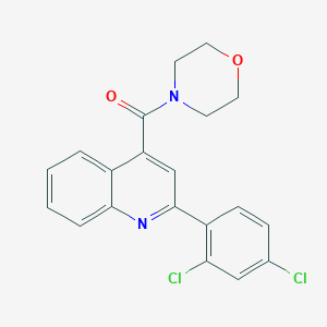 molecular formula C20H16Cl2N2O2 B442466 2-(2,4-Dichlorophenyl)-4-(4-morpholinylcarbonyl)quinoline 