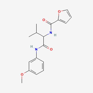 molecular formula C17H20N2O4 B4424697 N~2~-2-furoyl-N~1~-(3-methoxyphenyl)valinamide 