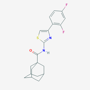 molecular formula C20H20F2N2OS B442471 N-[4-(2,4-difluorophenyl)-1,3-thiazol-2-yl]-1-adamantanecarboxamide 