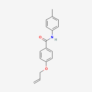 molecular formula C17H17NO2 B4424774 4-(allyloxy)-N-(4-methylphenyl)benzamide 