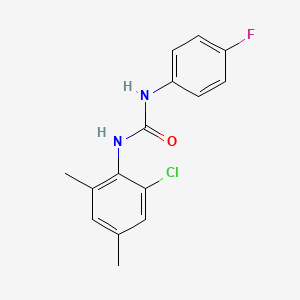 molecular formula C15H14ClFN2O B4424788 N-(2-chloro-4,6-dimethylphenyl)-N'-(4-fluorophenyl)urea 