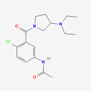 molecular formula C17H24ClN3O2 B4424858 N-(4-chloro-3-{[3-(diethylamino)pyrrolidin-1-yl]carbonyl}phenyl)acetamide 
