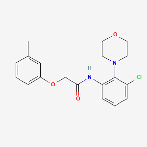 molecular formula C19H21ClN2O3 B4424862 N-[3-chloro-2-(4-morpholinyl)phenyl]-2-(3-methylphenoxy)acetamide 