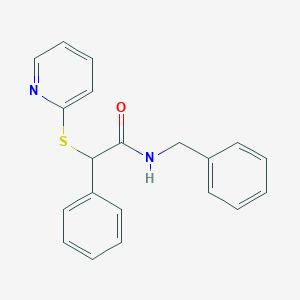 molecular formula C20H18N2OS B4424869 N-benzyl-2-phenyl-2-(pyridin-2-ylsulfanyl)acetamide 