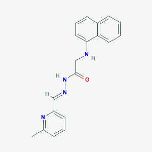 N'-[(6-methyl-2-pyridinyl)methylene]-2-(1-naphthylamino)acetohydrazide