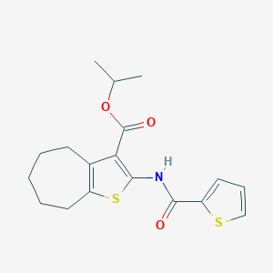 isopropyl 2-[(2-thienylcarbonyl)amino]-5,6,7,8-tetrahydro-4H-cyclohepta[b]thiophene-3-carboxylate
