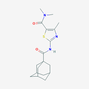 2-[(1-adamantylcarbonyl)amino]-N,N,4-trimethyl-1,3-thiazole-5-carboxamide