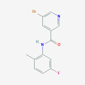 molecular formula C13H10BrFN2O B4424988 5-bromo-N-(5-fluoro-2-methylphenyl)pyridine-3-carboxamide 