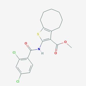 Methyl 2-[(2,4-dichlorobenzoyl)amino]-4,5,6,7,8,9-hexahydrocycloocta[b]thiophene-3-carboxylate