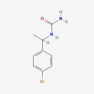 molecular formula C9H11BrN2O B4425038 N-[1-(4-bromophenyl)ethyl]urea 