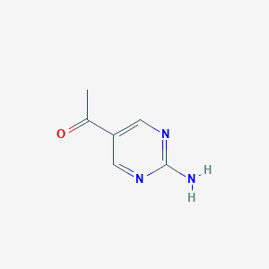 molecular formula C6H7N3O B044251 1-(2-Aminopyrimidin-5-YL)ethanone CAS No. 124491-42-5