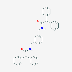 molecular formula C36H32N2O2 B442513 N-(3-{[(diphenylacetyl)amino]methyl}benzyl)-2,2-diphenylacetamide 