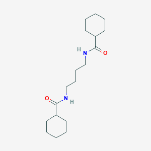 molecular formula C18H32N2O2 B442515 N-[4-(CYCLOHEXYLFORMAMIDO)BUTYL]CYCLOHEXANECARBOXAMIDE 