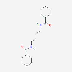 molecular formula C18H32N2O2 B442515 N,N'-butane-1,4-diyldicyclohexanecarboxamide 