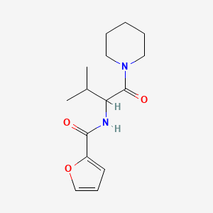 molecular formula C15H22N2O3 B4425179 N-(3-methyl-1-oxo-1-piperidin-1-ylbutan-2-yl)furan-2-carboxamide 
