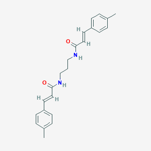 molecular formula C23H26N2O2 B442519 3-(4-methylphenyl)-N-(3-{[3-(4-methylphenyl)acryloyl]amino}propyl)acrylamide 