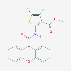 molecular formula C22H19NO4S B442526 methyl 4,5-dimethyl-2-[(9H-xanthen-9-ylcarbonyl)amino]-3-thiophenecarboxylate 