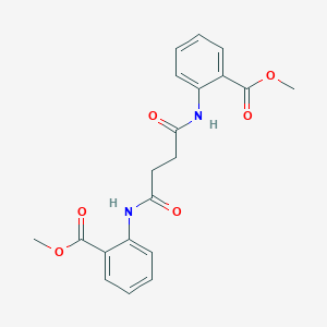 molecular formula C20H20N2O6 B442528 Methyl 2-({4-[2-(methoxycarbonyl)anilino]-4-oxobutanoyl}amino)benzoate 