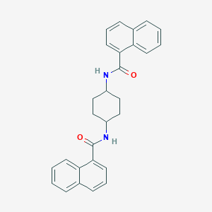 molecular formula C28H26N2O2 B442537 N-[4-(1-naphthoylamino)cyclohexyl]-1-naphthamide 